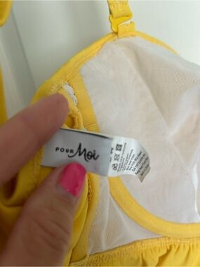 Pour Moi Bright Yellow Lingerie Top